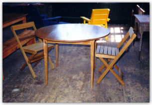 Rescued Materials for this Table and Chair Set